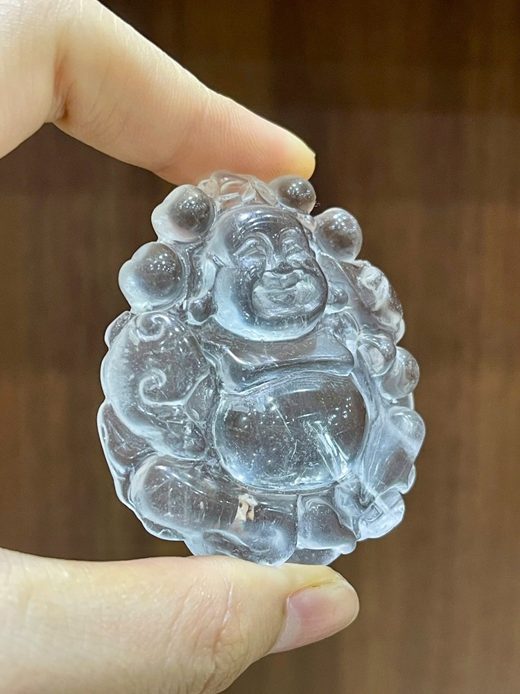 Mặt di lặc thạch anh trắng 55,14x49,57x11,65mm