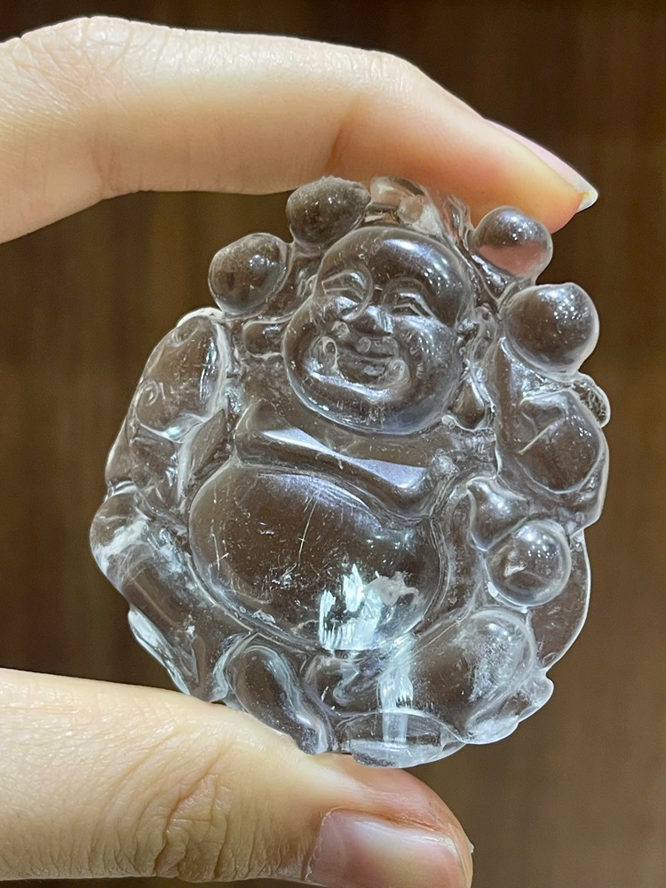 Mặt di lặc thạch anh trắng 55,14x49,57x11,65mm