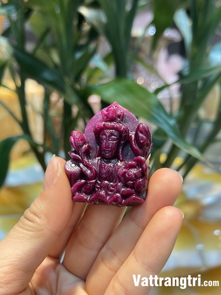 Mặt diện bà quan âm ngọc ruby vip 42mm