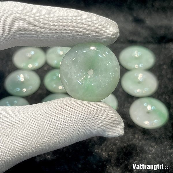 Mặt đồng điếu ngọc phỉ thúy 23mm