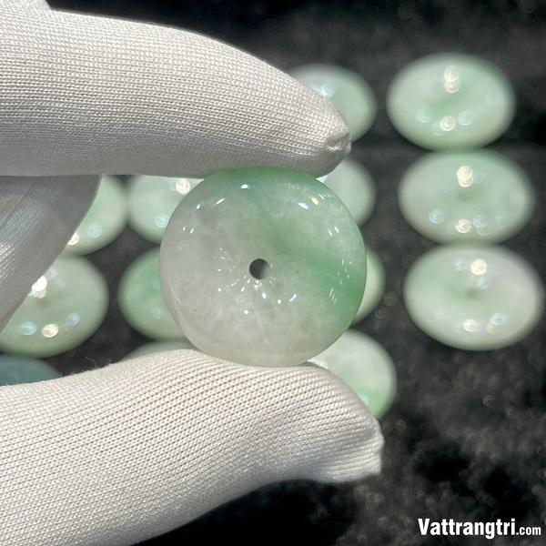 Mặt đồng điếu ngọc phỉ thúy 23mm