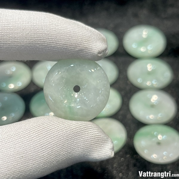 Mặt đồng điếu ngọc phỉ thúy 23mm