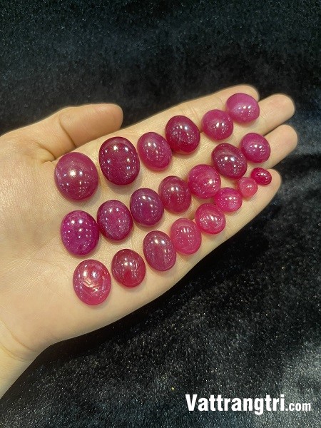 Mặt nhẫn - dây chuyền ngọc ruby