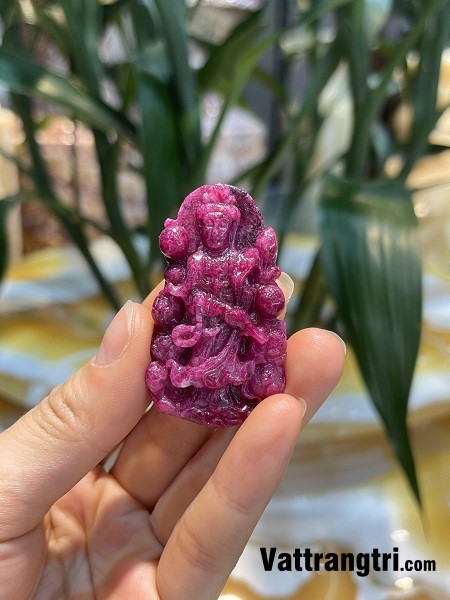 Mặt phật bà quan âm ngọc ruby vip 50mm