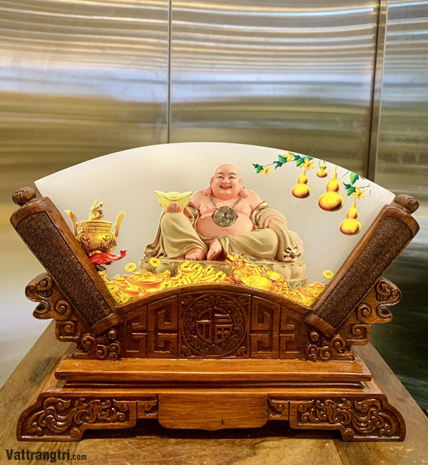 Mẫu quạt ngọc onyx trang trí phòng khách 32cm x 23cm