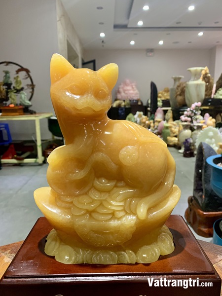 Mèo Tài Lộc ngọc hoàng long 25cm - 12 con giáp