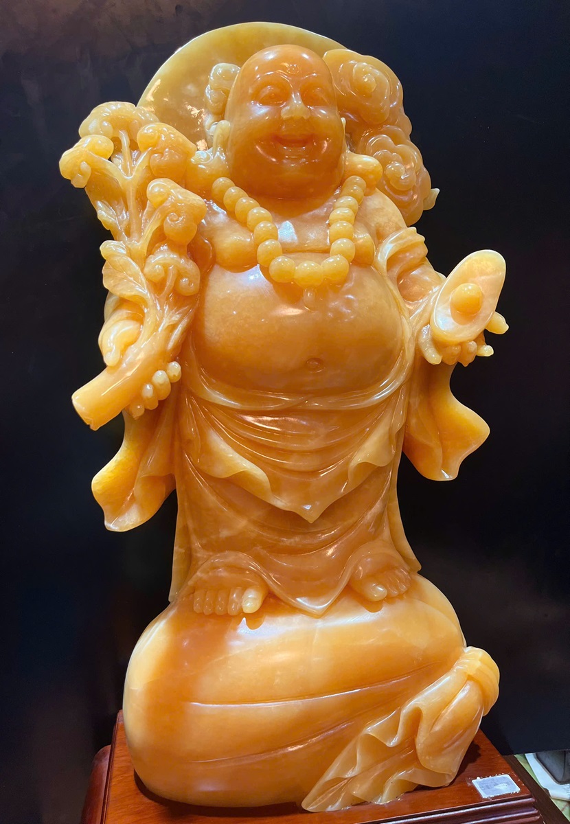 Ngài di lặc đứng bao tiền ngọc hoàng long 87cm