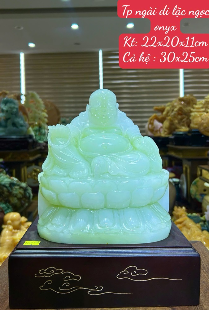 Ngài di lặc ngọc onyx 30cm