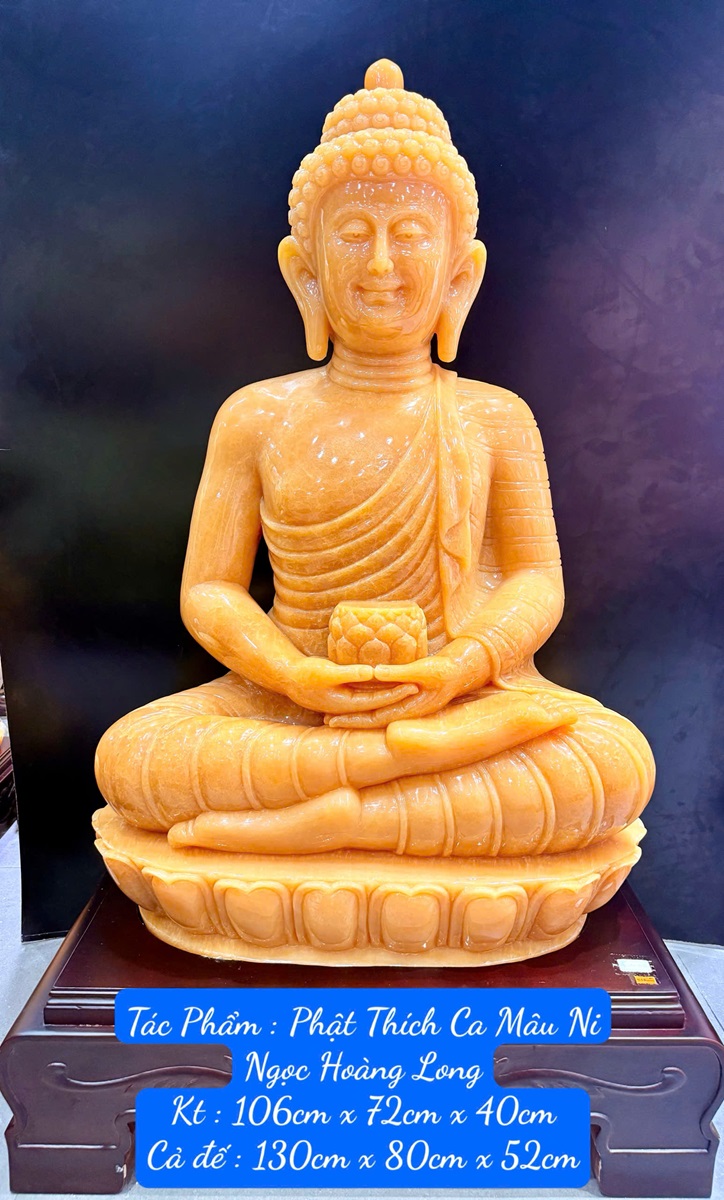 Ngài Phật Thích Ca Mâu Ni Ngọc Hoàng Long 130cm