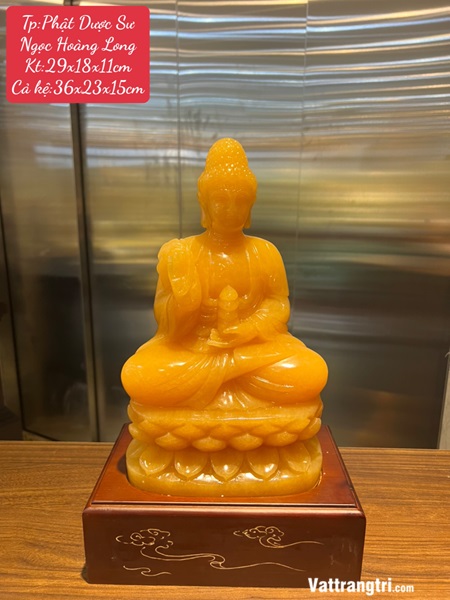 Ngài Thích Ca Mâu Ni Phật Ngọc hoàng long 36cm