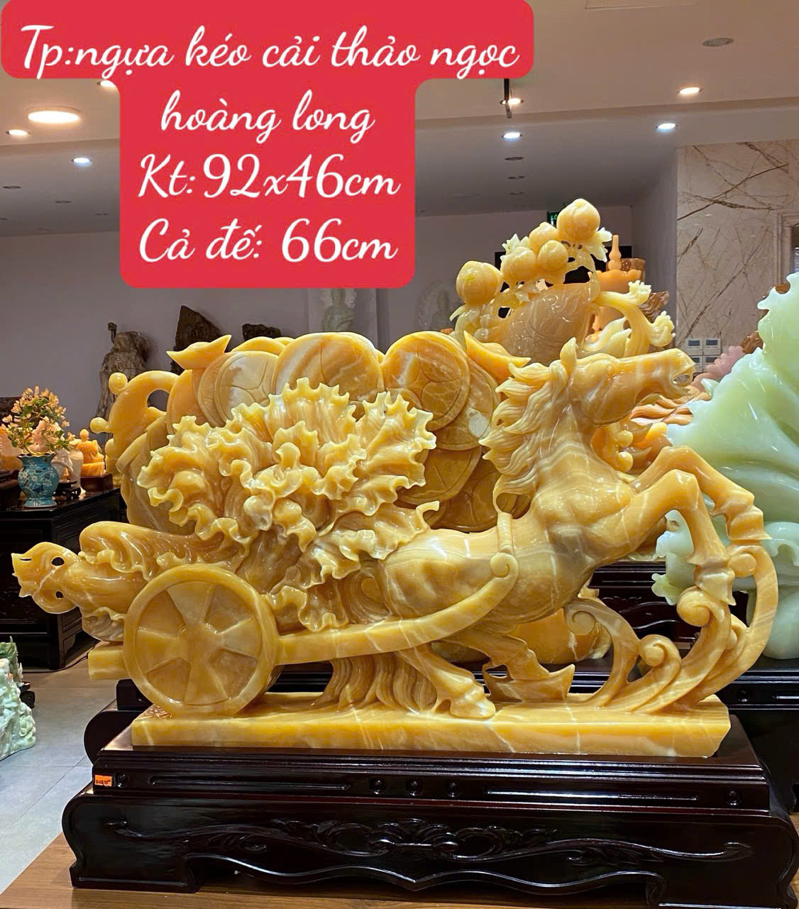 Ngựa kéo cải thảo ngọc hoàng long