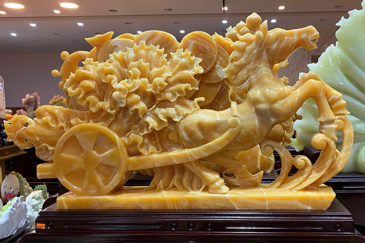 Ngựa kéo cải thảo ngọc hoàng long