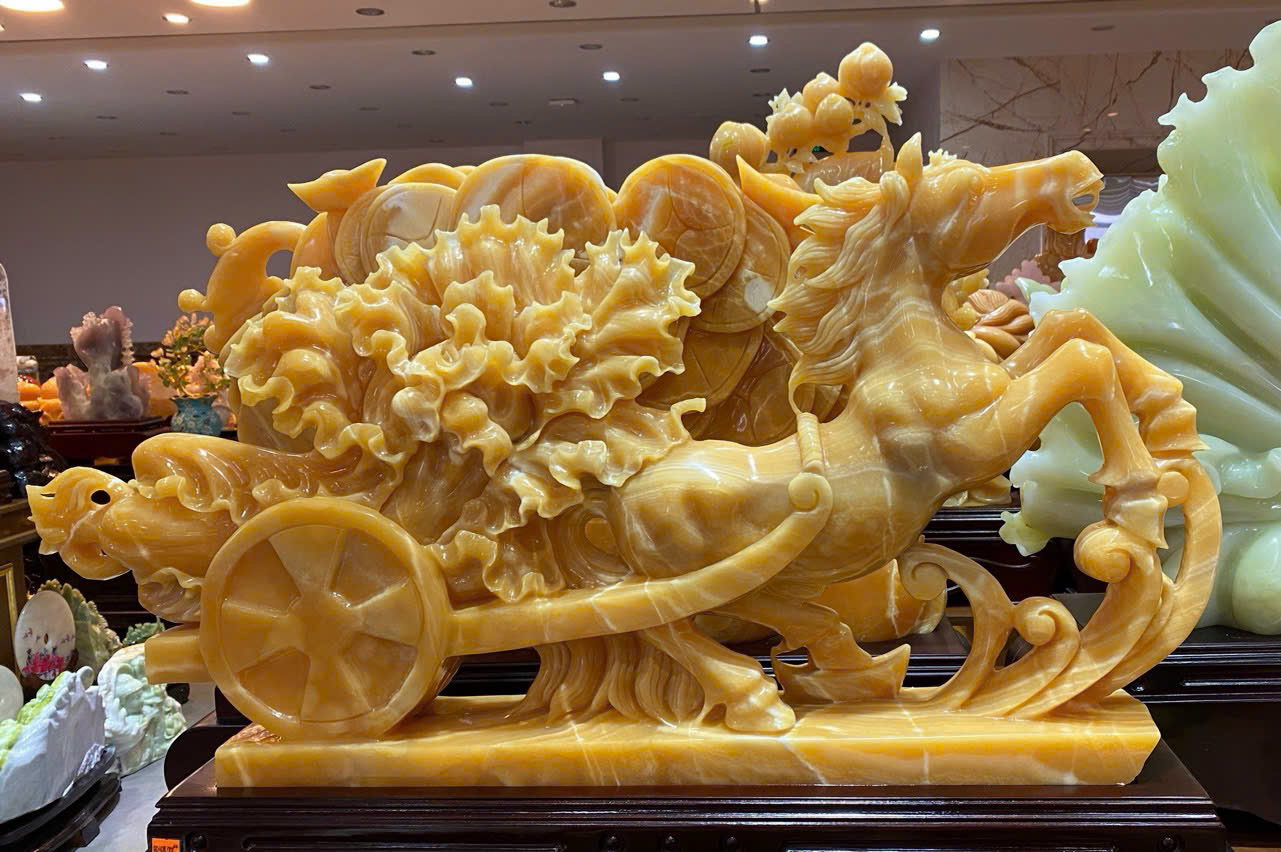 Ngựa kéo cải thảo ngọc hoàng long