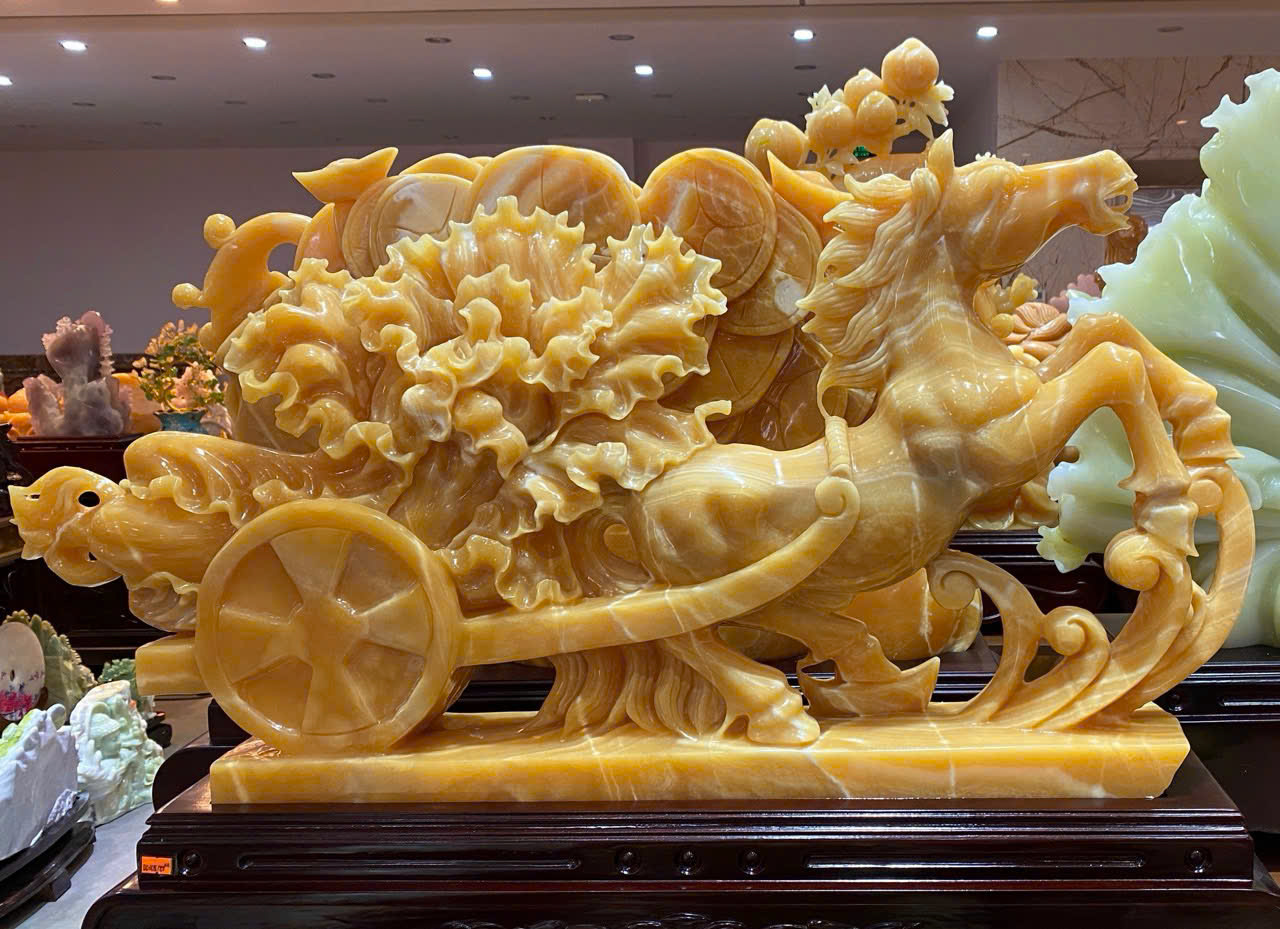 Ngựa kéo cải thảo ngọc hoàng long