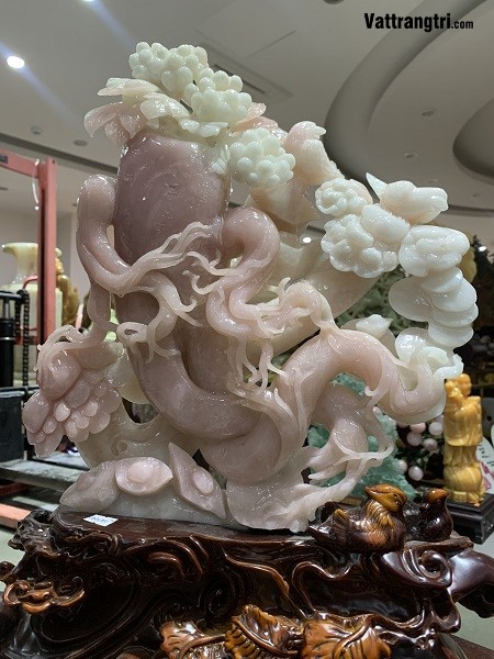 Nhân sâm như ý ngọc serpentine 48cm