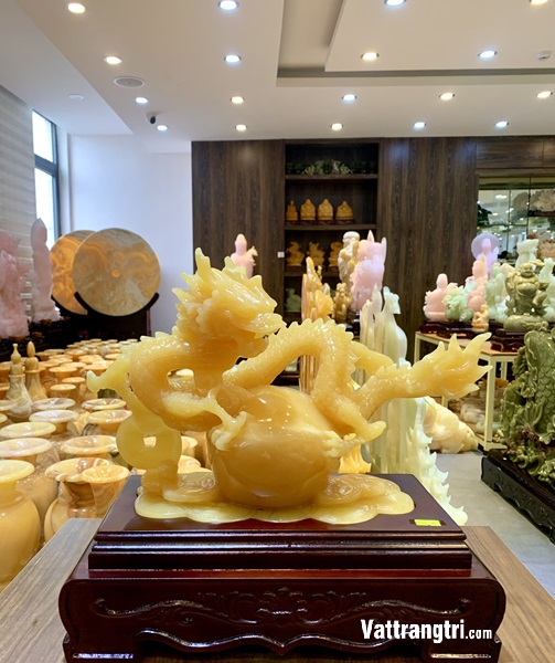 Nhất long vờn ngọc - Ngọc Hoàng Long 39cm