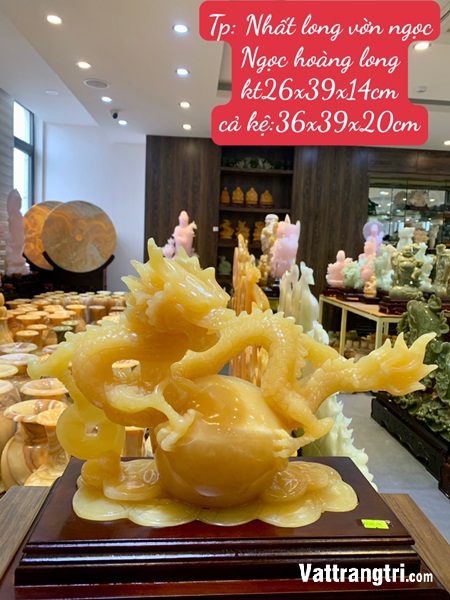 Nhất long vờn ngọc - Ngọc Hoàng Long 39cm