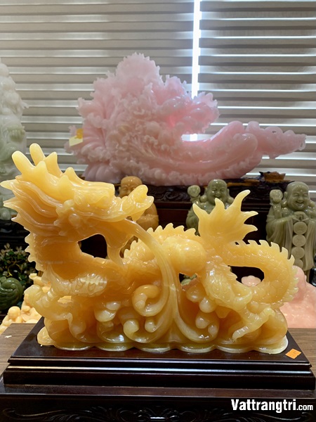 Tác Phẩm Rồng Nhả Ngọc - Ngọc Hoàng Long 40cm