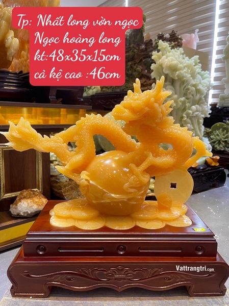 Nhất long vờn ngọc Ngọc Hoàng Long 48cm