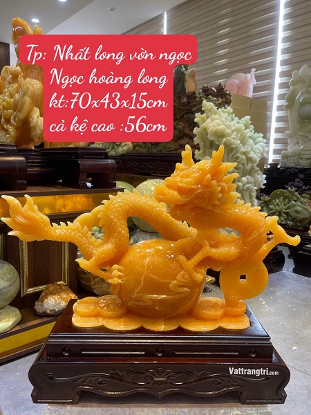 Nhất long vờn ngọc Ngọc Hoàng Long 70cm