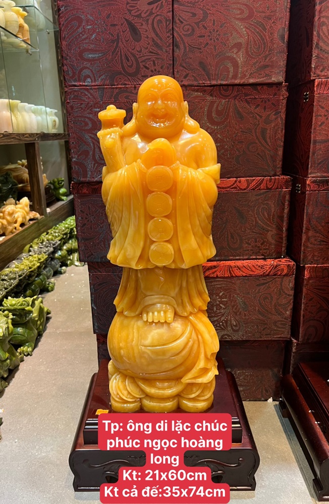 Ông di lặc chúc phúc ngọc hoàng long 74cm