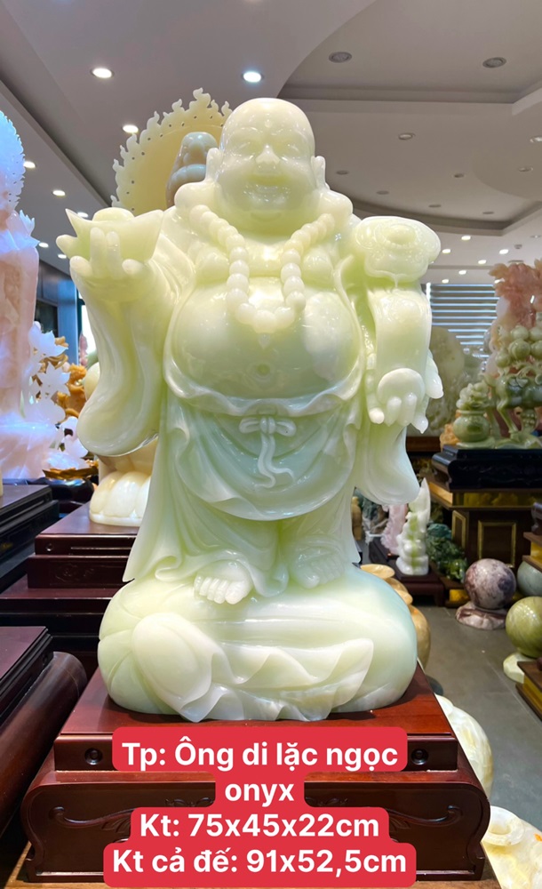 Ông di lặc ngọc onyx 91cm