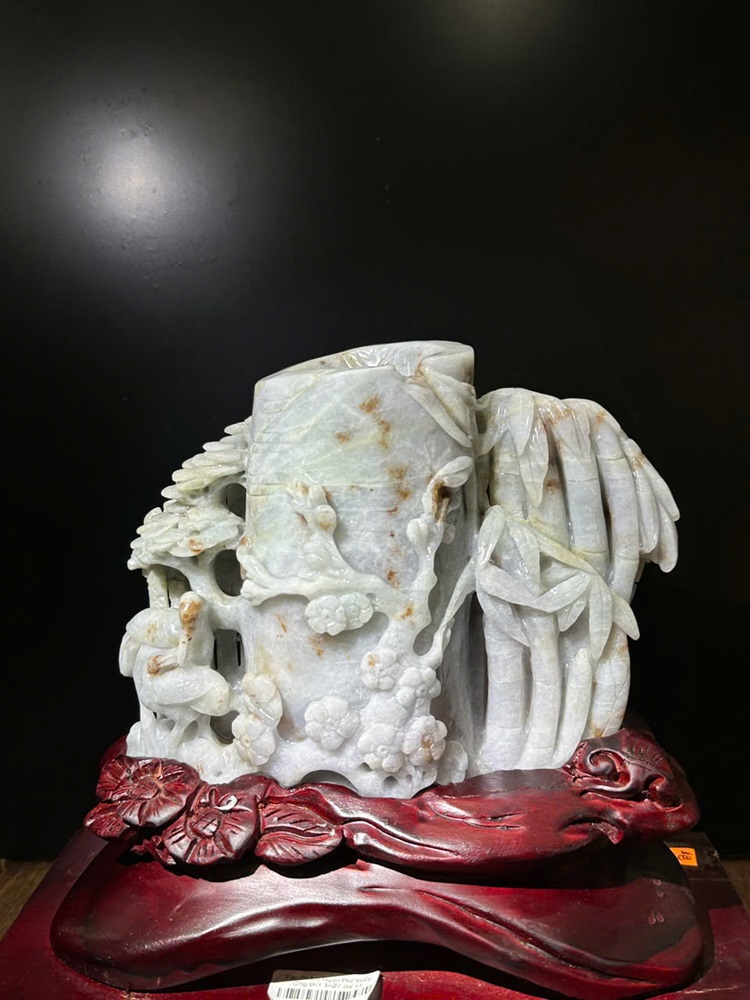 Ống Đựng Bút Ngọc Phỉ Thuý