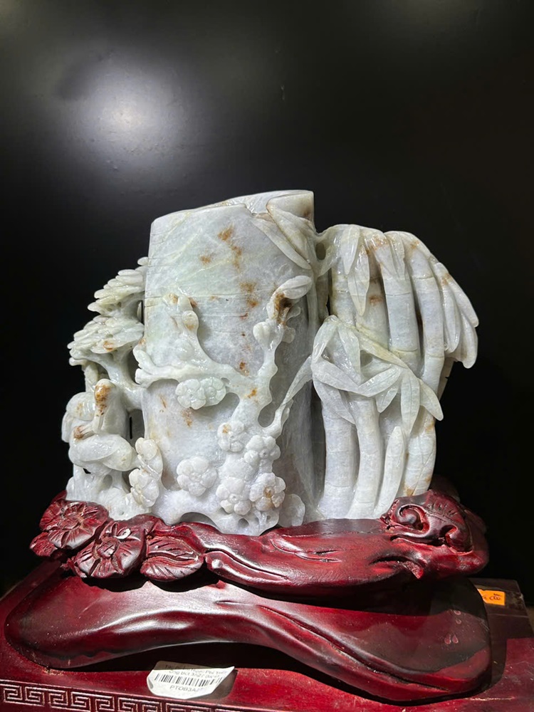 Ống Đựng Bút Ngọc Phỉ Thuý