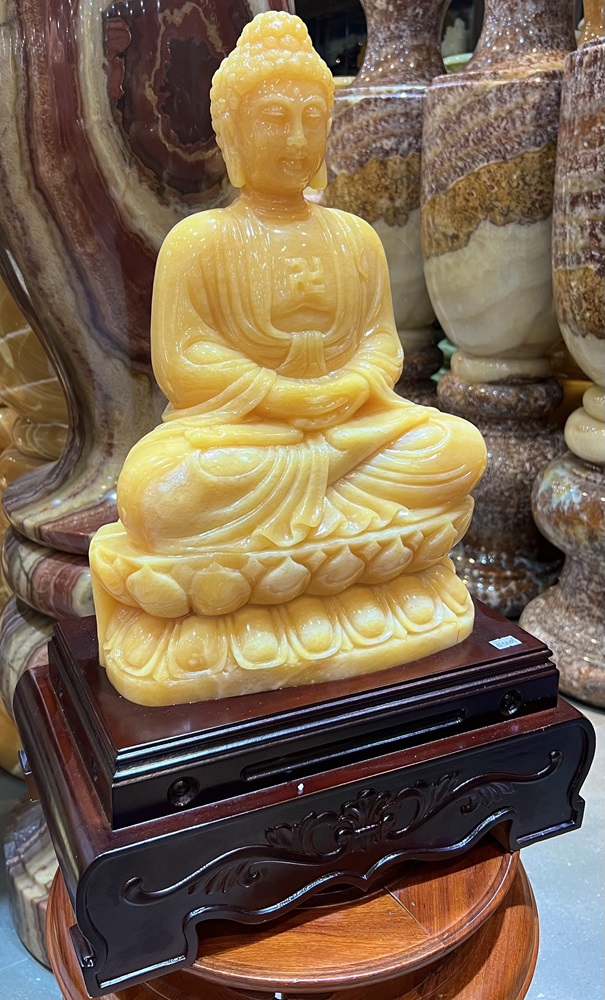 Phật Adida ngọc hoàng long 46cm