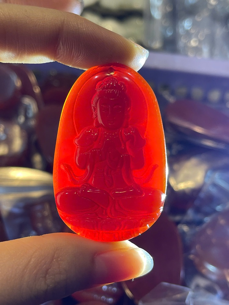 Phật Bản Mệnh Ngọc Mã Não Đỏ