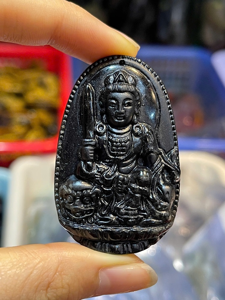Phật Bản Mệnh Ngọc Onyx Đen