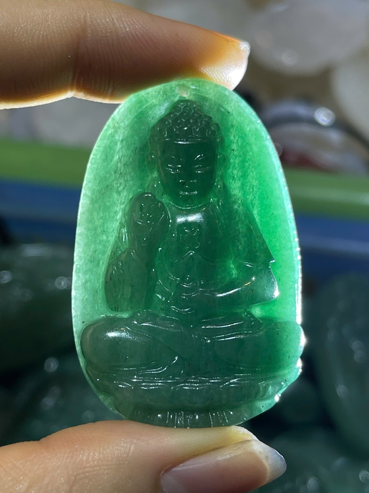 Phật Bản Mệnh Thạch Anh Xanh