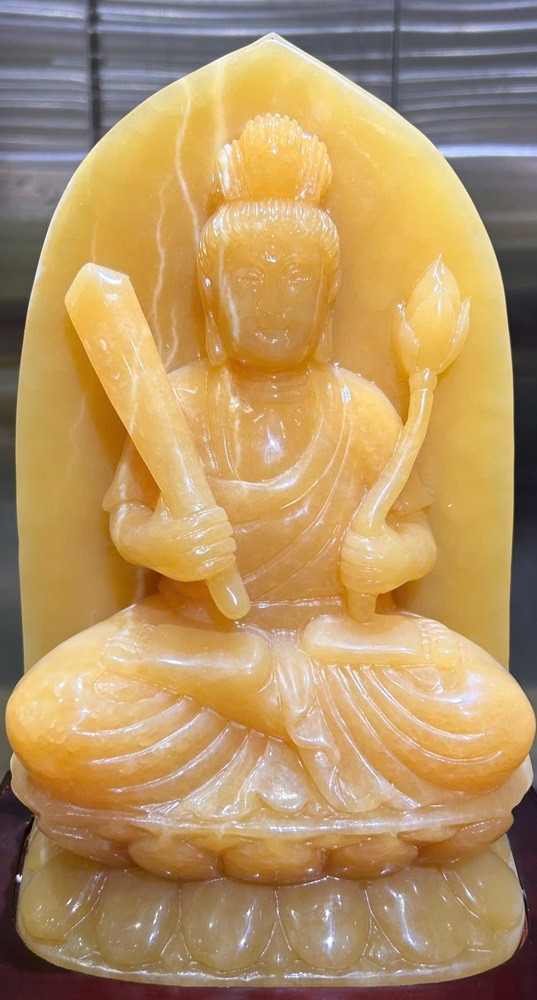 Phật hư không tạng bồ tát ngọc hoàng long 37cm