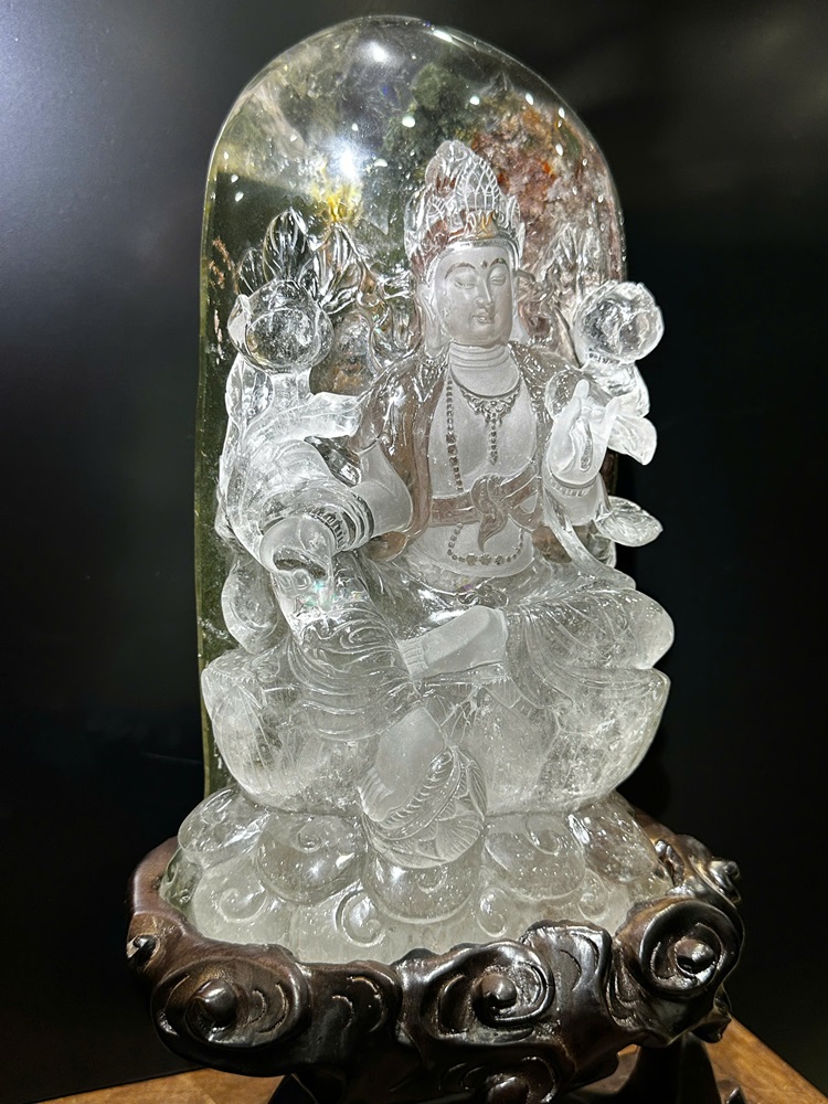 Phật Quan Âm Đá Thạch Anh Ưu Linh