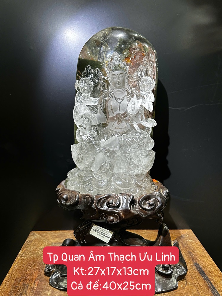 Phật Quan Âm Đá Thạch Anh Ưu Linh