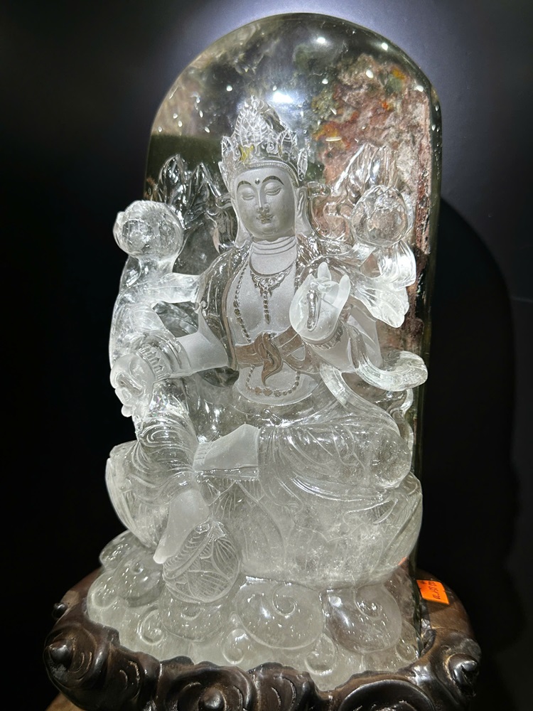 Phật Quan Âm Đá Thạch Anh Ưu Linh