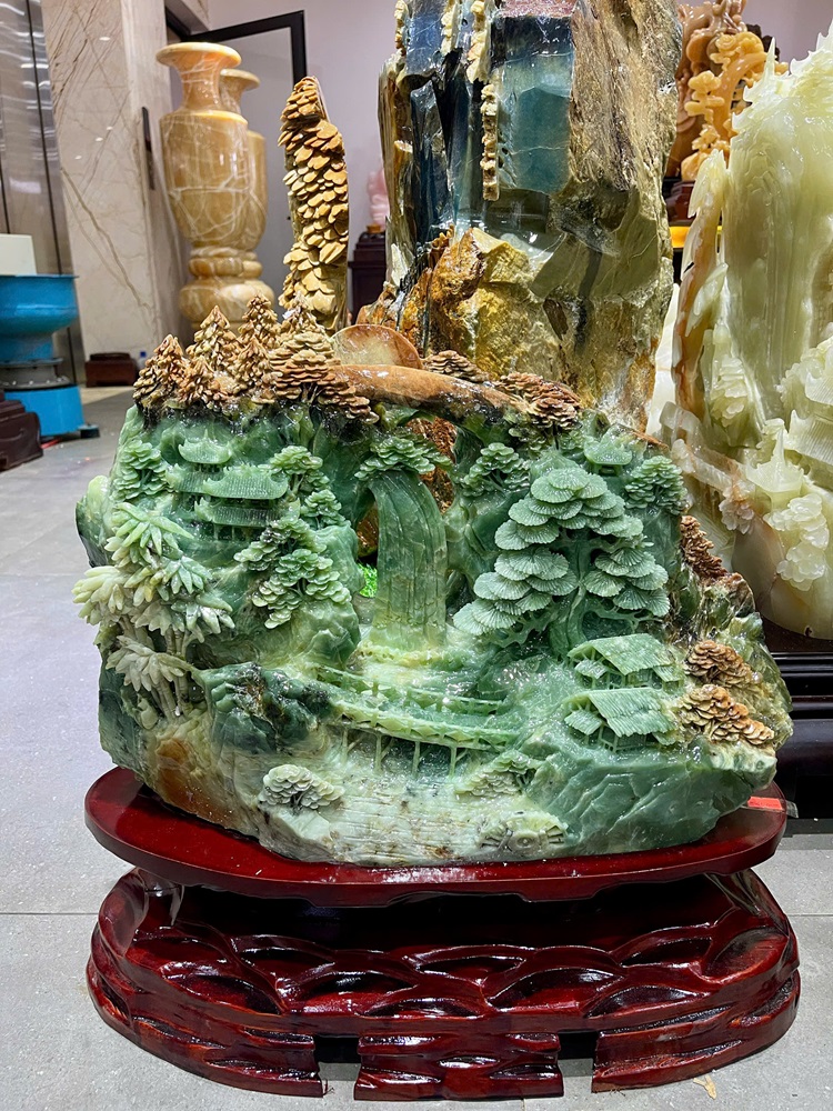 Phong Cảnh Hữu Tình Ngọc Tụ Nham 52x36cm