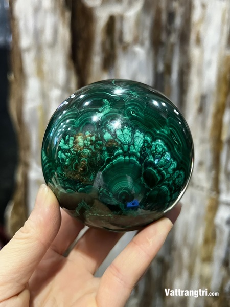 Quả Cầu Đá Khổng Tước 8.5cm