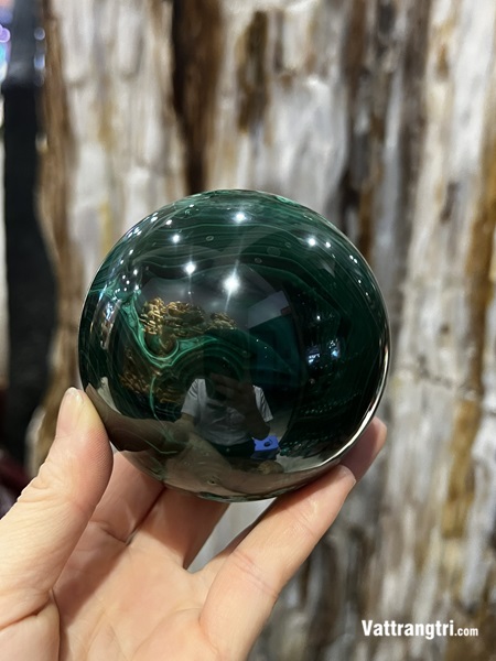 Quả Cầu Đá Khổng Tước 8.5cm