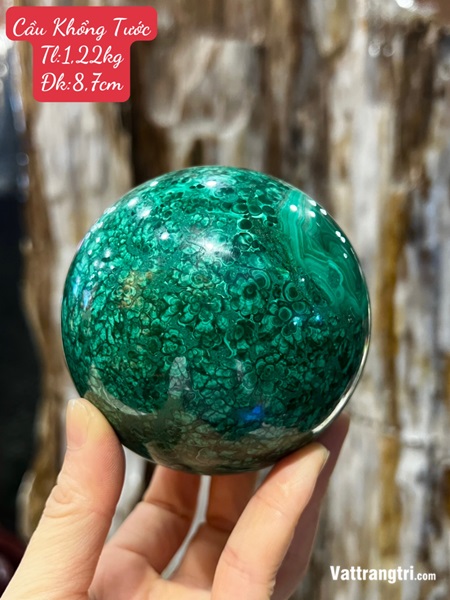 Quả Cầu Đá Khổng Tước 8.7cm