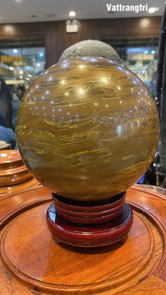 Quả Cầu đá mắt hổ 16.5cm