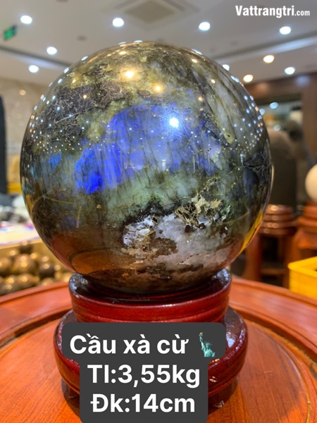 Quả cầu đá xà cừ 14cm