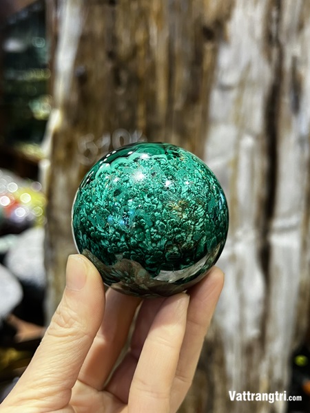 Quả Cầu Khổng Tước Đá Lông Công 6.2cm