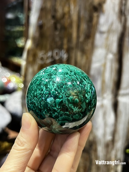 Quả Cầu Khổng Tước Đá Lông Công 6.2cm