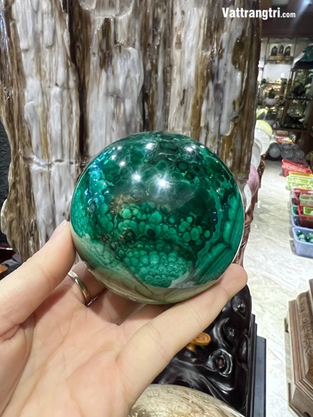 Quả Cầu Khổng Tước - Đá Lông Công 7cm