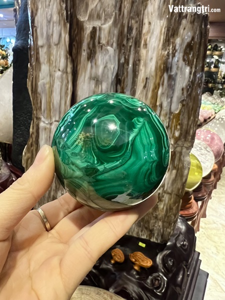 Quả Cầu Khổng Tước - Đá Lông Công 7cm