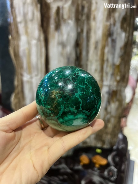 Quả Cầu Khổng Tước - Đá Lông Công 7cm