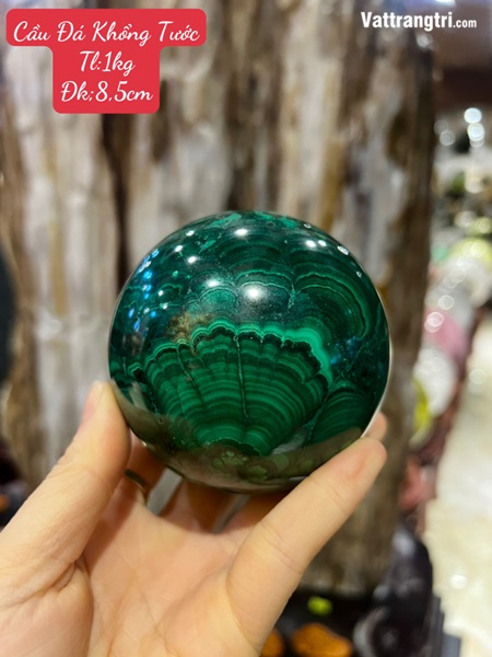 Quả Cầu Khổng Tước - Đá Lông Công 8.5cm