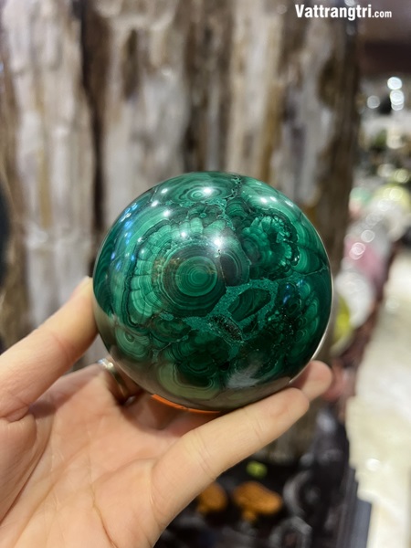 Quả Cầu Khổng Tước - Đá Lông Công 8.5cm