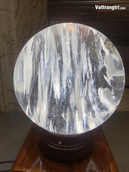 Quả Cầu Obsidian trắng 23cm